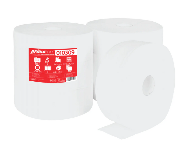 Toilettenpapier JUMBO Maxi Lux 260, 350 m, 6 Rollen