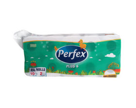 Perfex Plus 10 Toilettenpapier 2-lagig, 150 Blätter, 10 Rolle